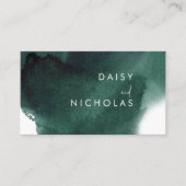 Berufliches Design für Smaraggrün Visitenkarte (Vorderseite)