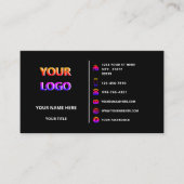 Berufliches Design Ihrer Visitenkarte - zwei Farbe (Vorderseite)