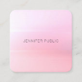 Berufliches Design in trendigen Farben Quadratische Visitenkarte (Vorderseite)