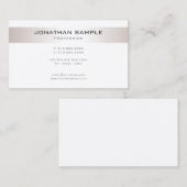 Berufliches Design Moderner Chic Minimalistisch Sc Visitenkarte (Vorne/Hinten)