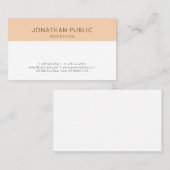 Berufliches Design Modernes Minimalistisches Desig Visitenkarte (Vorne/Hinten)