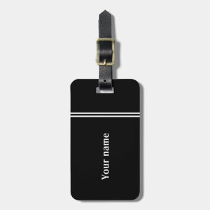 Berufliches Design personalisiert Schwarz Gepäckanhänger