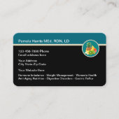 Berufliches diätetisches modernes Design Visitenkarte (Vorderseite)