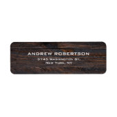 Berufliches dunkelbraunes Holz Schlicht Elegant (Vorne)