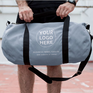 Berufliches Dusty Blue Business Logo Duffle Bag