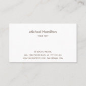 Berufliches echtes Anwesen-Diamantenhauslogo Visitenkarte (Rückseite)