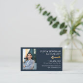 Berufliches Echtes Anwesen-Foto mit Gold Key Visitenkarte (Stehend Vorderseite)