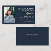 Berufliches Echtes Anwesen-Foto mit Gold Key Visitenkarte (Vorne/Hinten)
