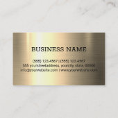 Berufliches Edelstahlmetall Visitenkarte (Rückseite)