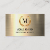 Berufliches Edelstahlmetall Visitenkarte (Vorderseite)