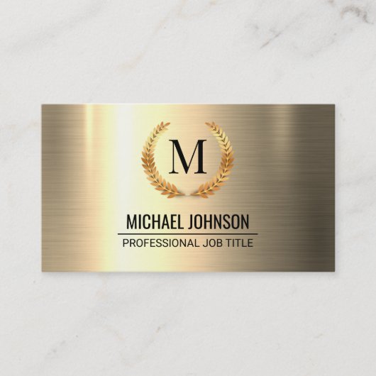 Berufliches Edelstahlmetall Visitenkarte (Vorderseite)