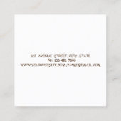 Berufliches edles Weinglas, Flasche, Sonnenblumen Quadratische Visitenkarte (Rückseite)