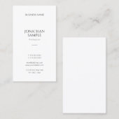 Berufliches einfacher Entwurfs-modernes vertikales Visitenkarte (Vorne/Hinten)