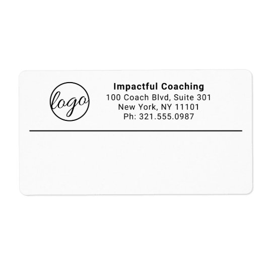 Berufliches, einfaches Firmenlogo (Vorne)