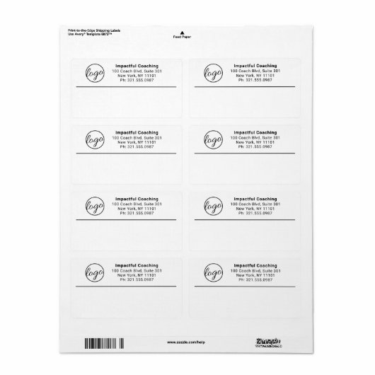 Berufliches, einfaches Firmenlogo (Vorne)