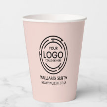 Berufliches einfaches Logo in Rosa