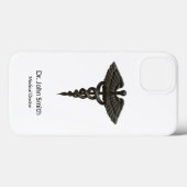 Berufliches einfaches medizinisches Caduceus Schwa Case-Mate iPhone Hülle (Rückseite (Horizontal))