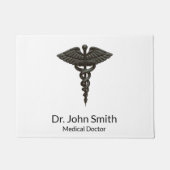 Berufliches einfaches medizinisches Caduceus Schwa Fußmatte (Vorderseite)