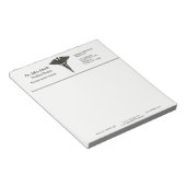 Berufliches einfaches medizinisches Caduceus Schwa Notizblock (angewinkelt)