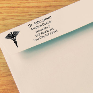 Berufliches einfaches medizinisches Caduceus Schwa Permastempel