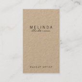 Berufliches einfaches, modernes Kraftpapier Visitenkarte (Vorderseite)