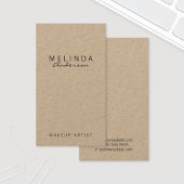 Berufliches einfaches, modernes Kraftpapier Visitenkarte