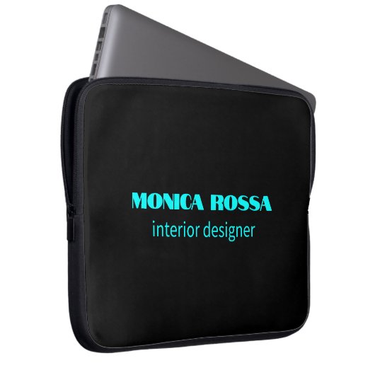 Berufliches Einfaches Neuralblau Laptopschutzhülle (Vorne Rechts)