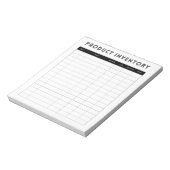 Berufliches, einfaches Produktinventar Notizblock (Rotiert)