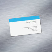 Berufliches Einfaches Schlichtes Real Anwesen Blau Magnetische Visitenkarte (Beispiel)