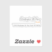 Berufliches einfaches Schlichtes Realtor Real Anwe Aufkleber (Blatt)