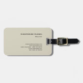 Berufliches einfaches Schlichtes Realtor Real Anwe Gepäckanhänger (Vorderseite horizontal)