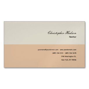 Berufliches einfaches Schlichtes Realtor Real Anwe Magnetische Visitenkarte