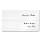 Berufliches einfaches Schlichtes Realtor Real Anwe Magnetische Visitenkarte (Vorderseite)