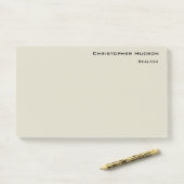 Berufliches einfaches Schlichtes Realtor Real Anwe Post-it Klebezettel (Auf Schreibtisch)