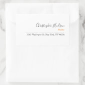 Berufliches einfaches Schlichtes Realtor Real Anwe Rechteckiger Aufkleber (Tasche)