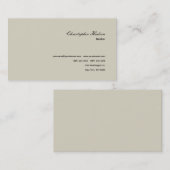 Berufliches einfaches Schlichtes Realtor Real Anwe Visitenkarte (Vorne/Hinten)