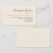 Berufliches einfaches Schlichtes Realtor Real Anwe Visitenkarte (Vorne/Hinten)