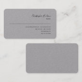 Berufliches einfaches Schlichtes Realtor Real Anwe Visitenkarte (Vorne/Hinten)