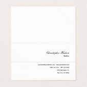 Berufliches einfaches Schlichtes Realtor Real Anwe Visitenkarten (Außenseite Aufgefaltet)