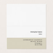 Berufliches einfaches Schlichtes Realtor Real Anwe Visitenkarten (Außenseite Aufgefaltet)