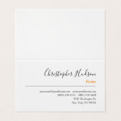 Berufliches einfaches Schlichtes Realtor Real Anwe Visitenkarten (Außenseite Aufgefaltet)