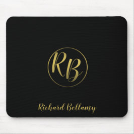 Berufliches einfaches Schwarzes Gold - Mousepad