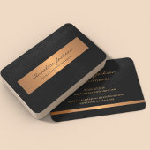 Berufliches, einzigartiges schwarzes Gold Visitenkarte