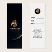 Berufliches Elegant-Löwenlogo (Vorne & Hinten)