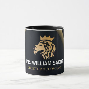 Berufliches Elegant-Löwenlogo Tasse