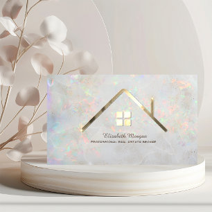 Berufliches Elegantes Anwesen Agent Opal Visitenkarte