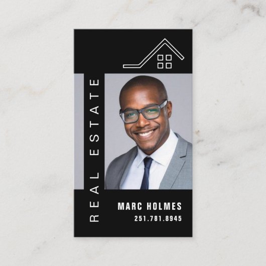 Berufliches Elegantes Anwesen Visitenkarte (Vorderseite)