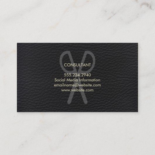 Berufliches elegantes Aquarellpapier Visitenkarte (Rückseite)