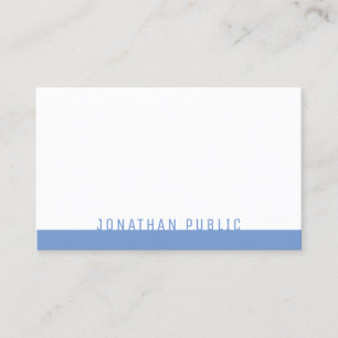 Berufliches, elegantes, blaues Template Visitenkarte