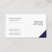 Berufliches, elegantes Corporate schlichtes Indiz Visitenkarte (Vorderseite)